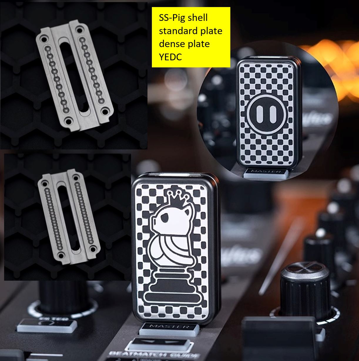 01EDC & YEDC Stainless Steel Limited Mechanical Hand Haptic Slider | 01EDC YEDC Zirconium EDC Hand Fidget Toy for Collection &amp; Gift