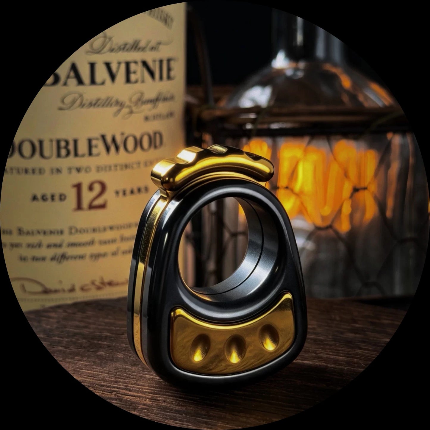 ACEdc Chick, Knuckle Slider Titanium Zirconium Fidget Toy for Collection & Gift