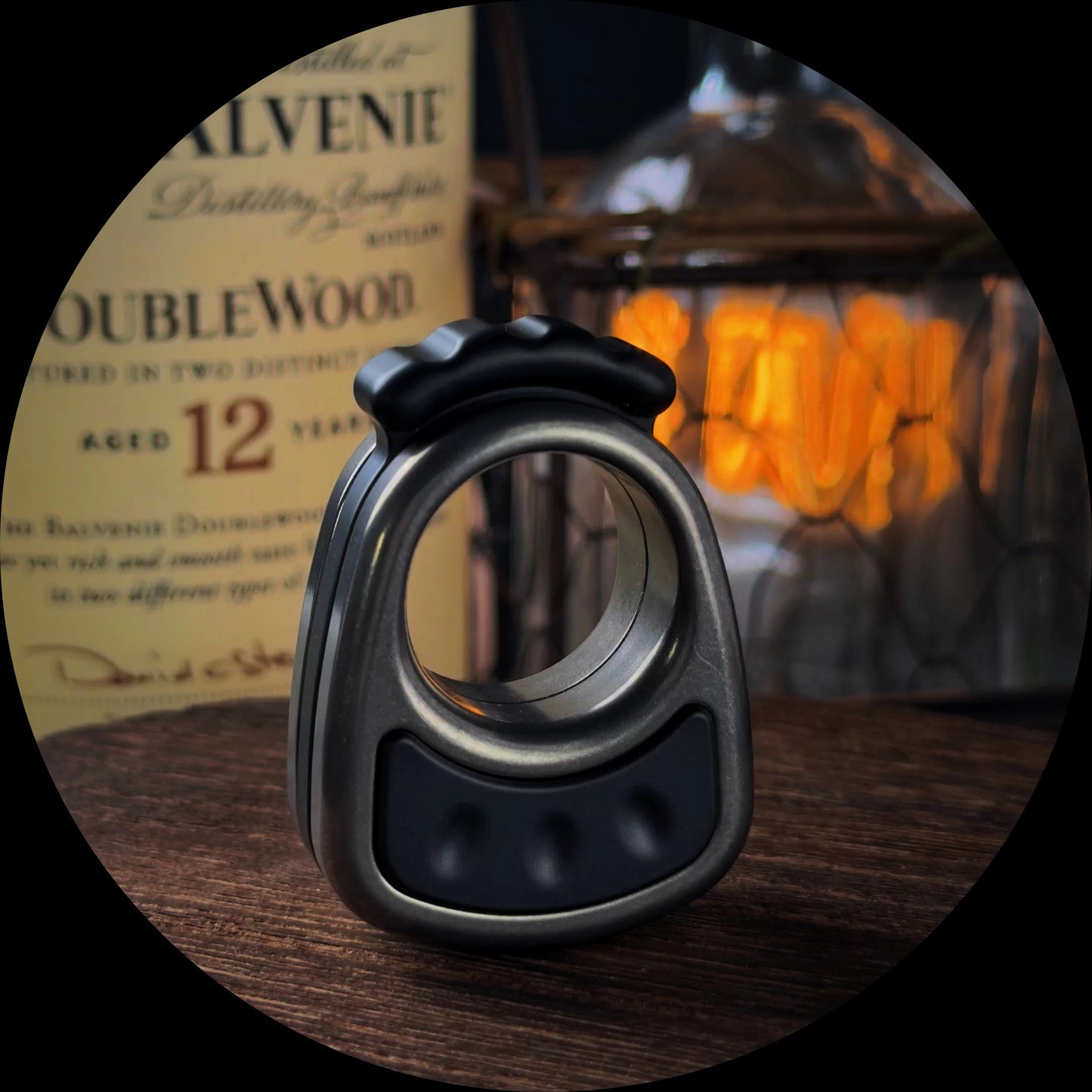ACEdc Chick, Knuckle Slider Titanium Zirconium Fidget Toy for Collection & Gift