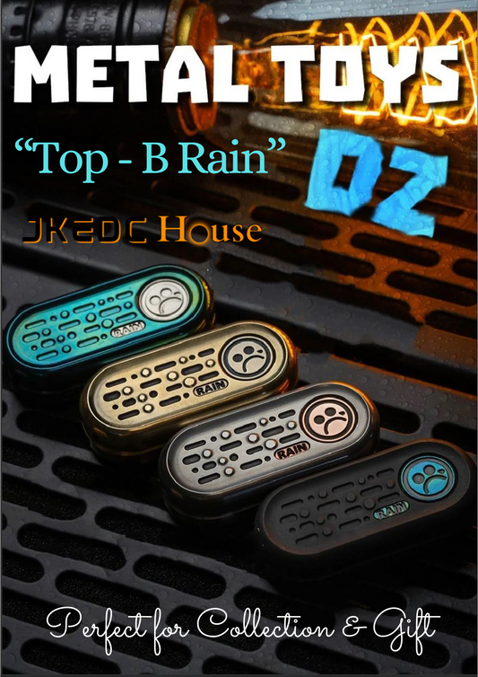 Dz Metal Toys Top-B Rain Hand Push Haptic Slider | Dz Top-B Rain EDC Hand Haptic Push Slider Push Pop Fidget Toys&nbsp; | Metal Fidget Push Pop Toys Anti-Stress Autism ADHD Hand Slider for Gift