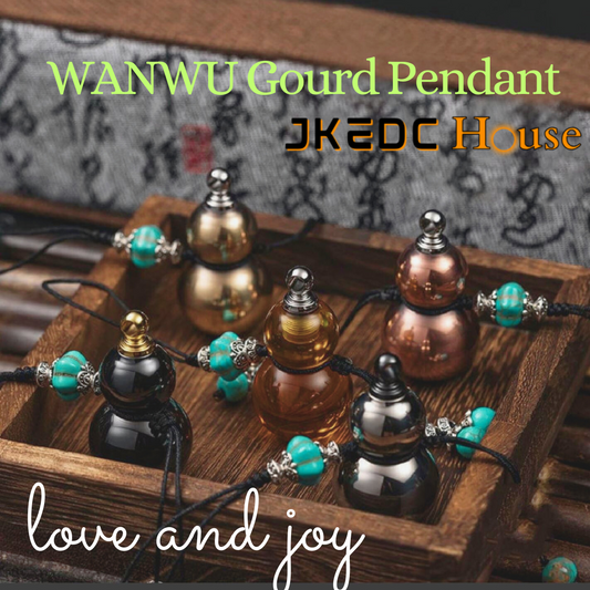 New WANWU Gourd Stainless Steel Pendant Keychain | WANWU EDC Gourd PEI Hand Pendant Decoration Toys for Collection &amp; Gift.