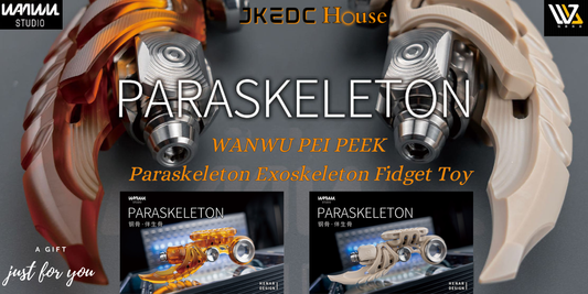 WANWU PARASKELETON EXOSKELETON PEEK PEI Mechanical EDC PPB Hand Haptic Push Slider for Gift & Collection