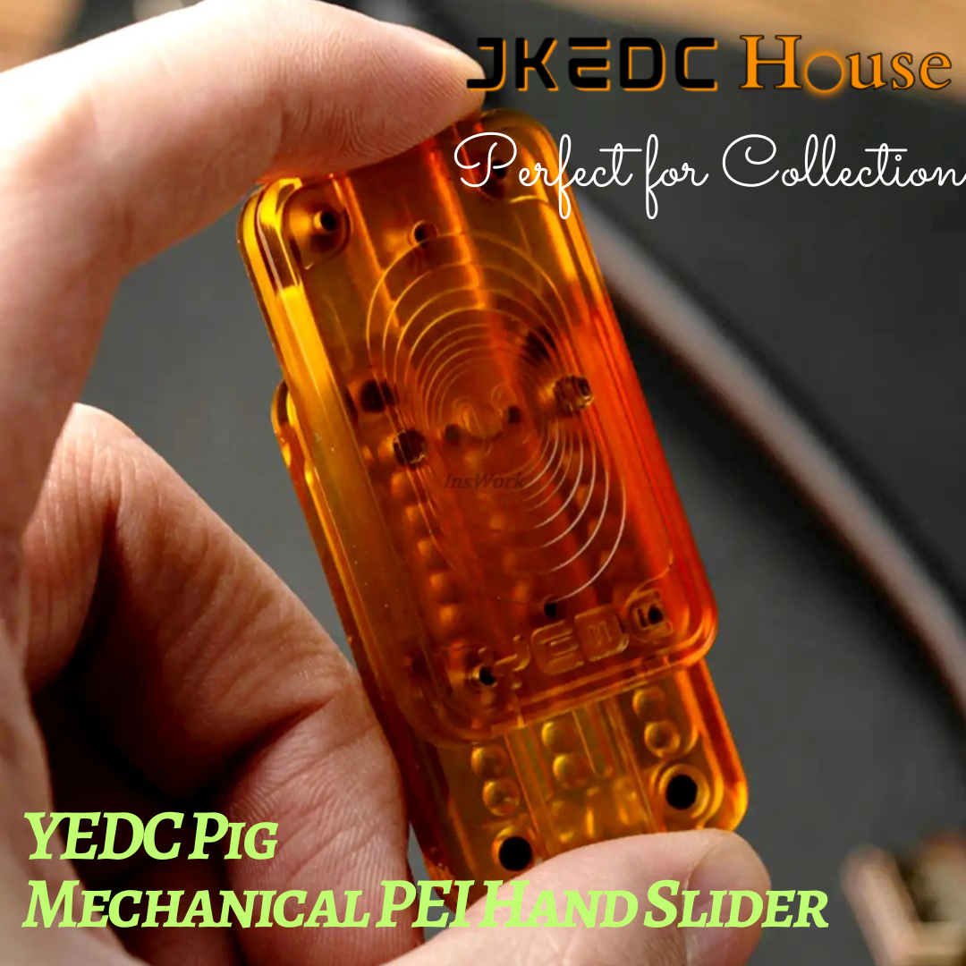 YEDC Mechanical PEI Pig Hand Haptic Slider | YEDC Mechanical PEI Pig EDC Fidget Hand Slider for Collection & Gift