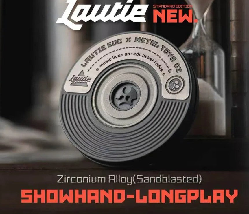 New Lautie x Metal Toys DZ "ShowHand" -LONGPLAY SS Zirconium Mechanical Coin Shape Hand Slider for Collection & Gift