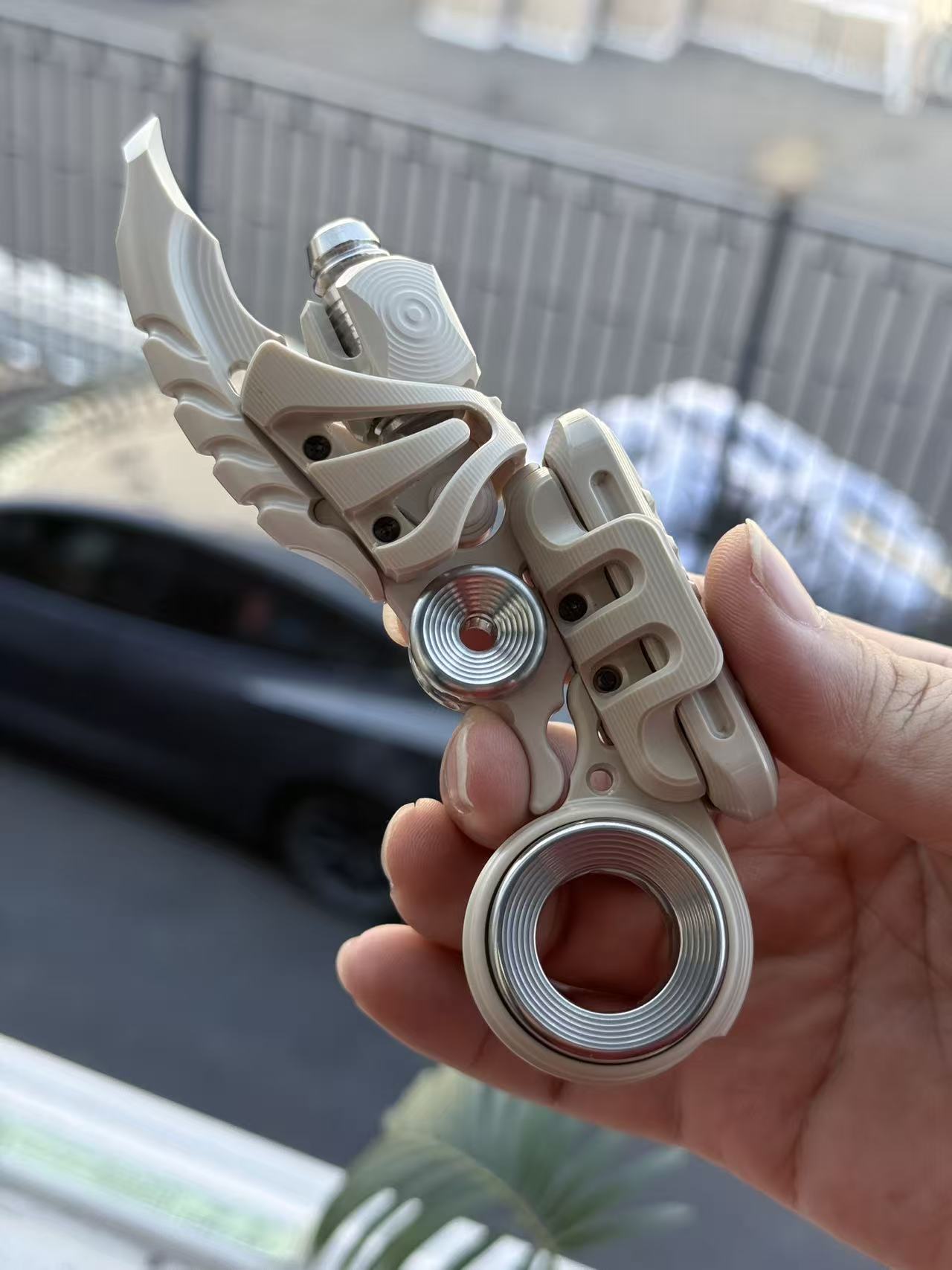 WANWU PARASKELETON EXOSKELETON PEEK PEI Mechanical EDC PPB Hand Haptic Push Slider for Gift & Collection