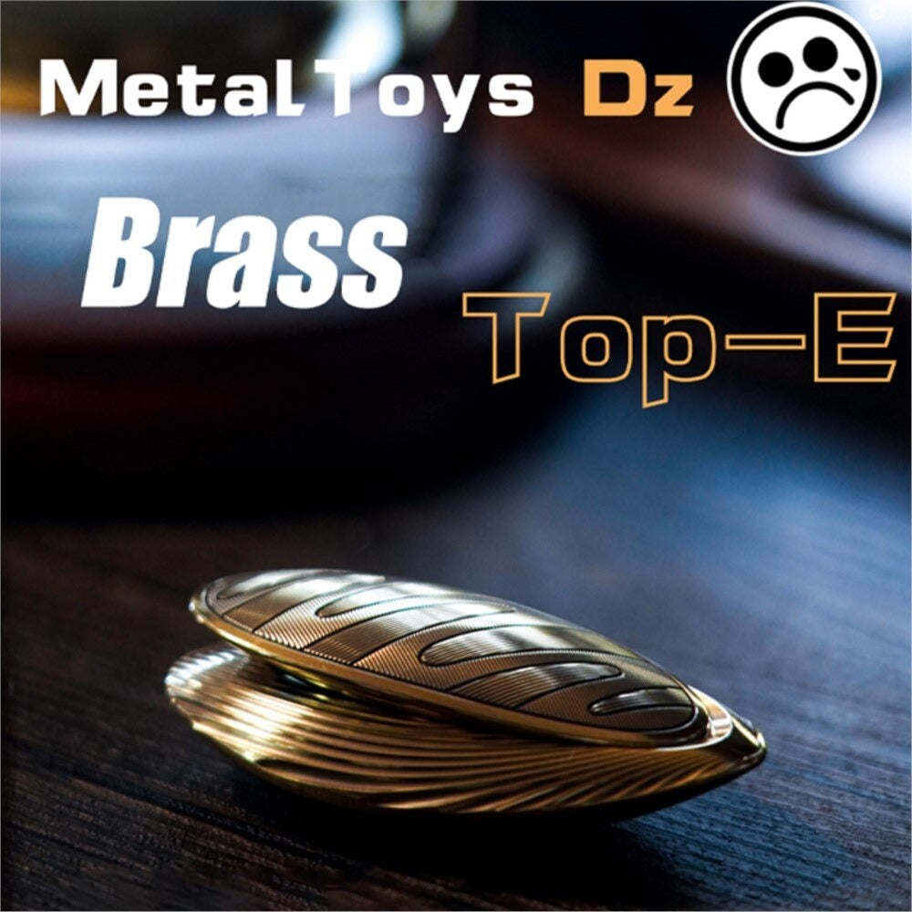 MetalToys Dz Top-E Stainless Steel Mechanical Hand Push Slider | MetalToys Dz Top-E Brass EDC Hand Slider | Top-E Metal Fidget for Gift & Collection