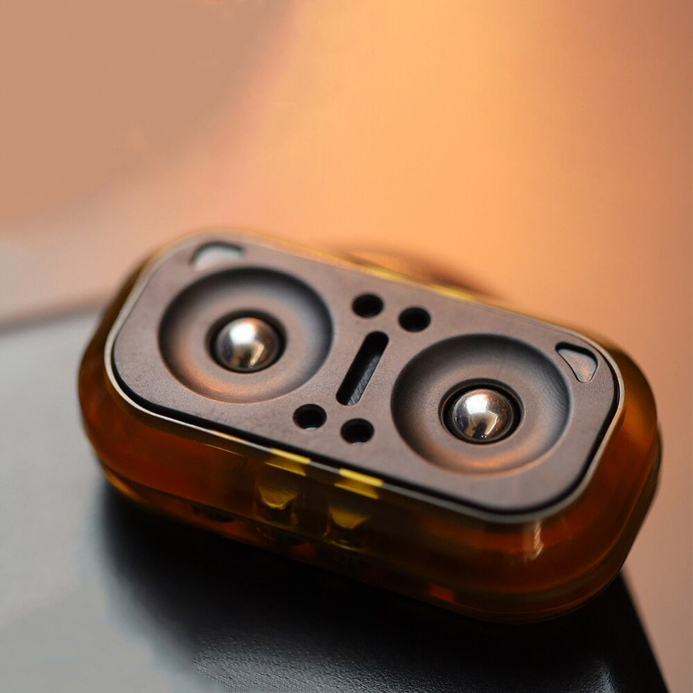 Gao Studio Owl Image PC Push Spin Slider | Gao Studio PC Owl Image Push Slider | Gao Studio Owl Push Haptic Fidget Toy for Gift & Collection