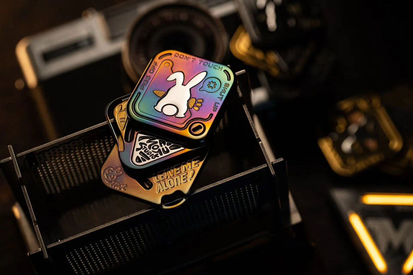 New Arrival MOT EDC SNAP Fidget Hand Slider | MOT New Rabbit Hand Haptic Slider | New MOT Rabbit Zirconium Fidget Slider for Gift &amp; Collection.