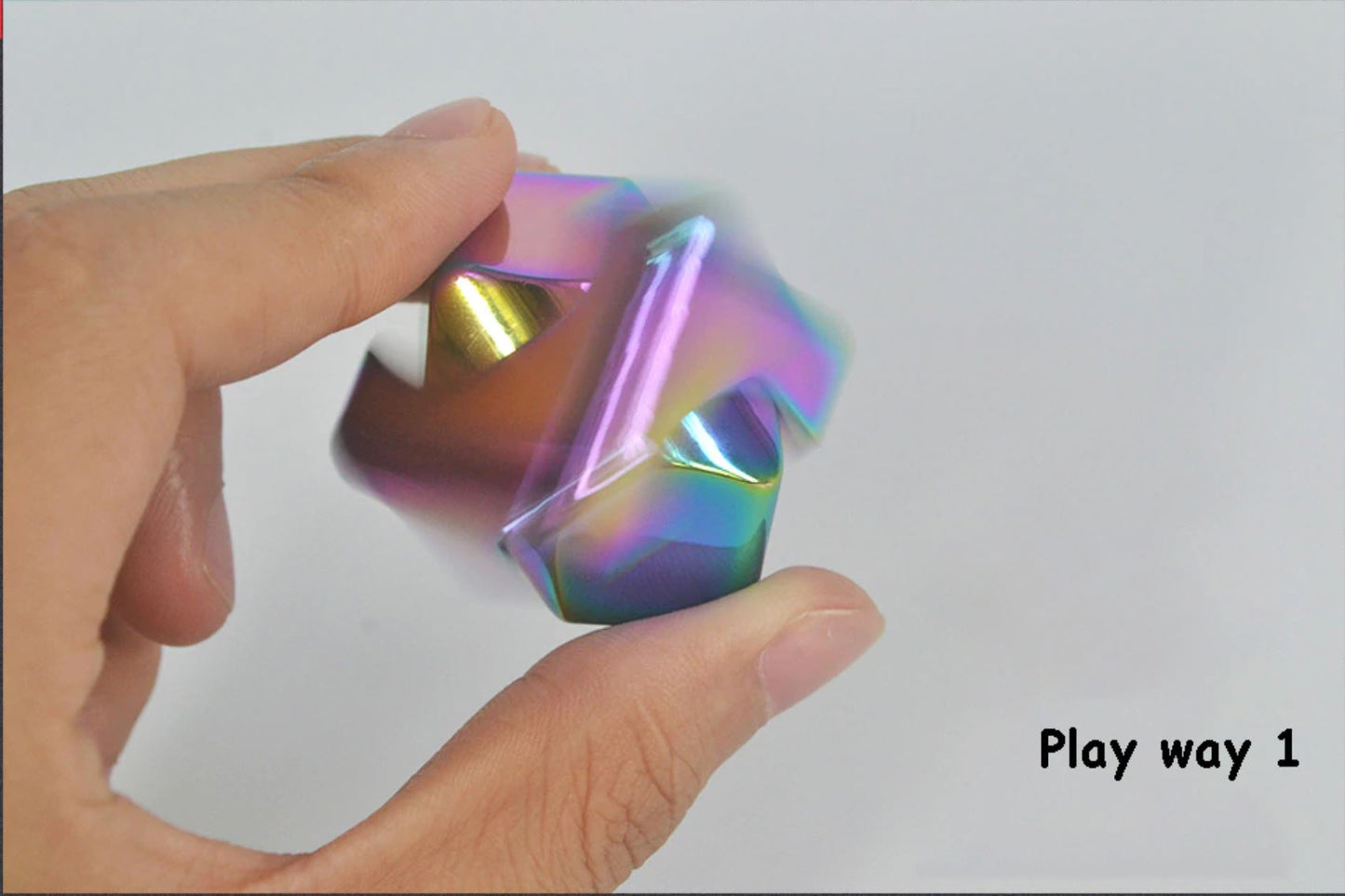 Colorful Hand Metal Cube Gyro Spinner | Aluminum Alloy Hand Cube Fidget Toys Spinner for Gift and Collection