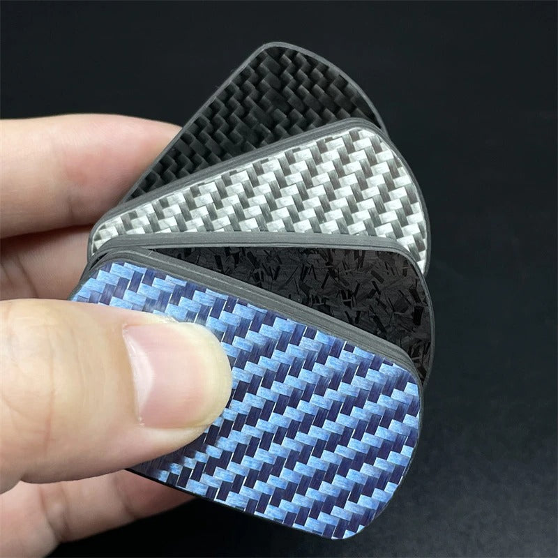 Carbon Fiber Magnetic Hand Haptic Feel Push Slider | Magnetic Haptic Push Pull PPB | EDC Magnetic Anti-stress Haptic Push Pull Slider for Collection