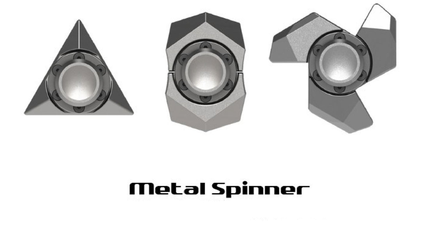 DIY Free Assembly Metal Hand Spinner | Zinc Alloy Tri-Form Spinner | Anti Stress Fidget Spinner for Gift & Collection