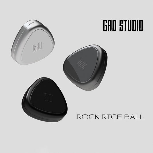 New Gao Studio Rock Rice Ball | Rice Ball 2.0 Hand Push Haptic Slider | EDC Hand Slider for Collection and Gift