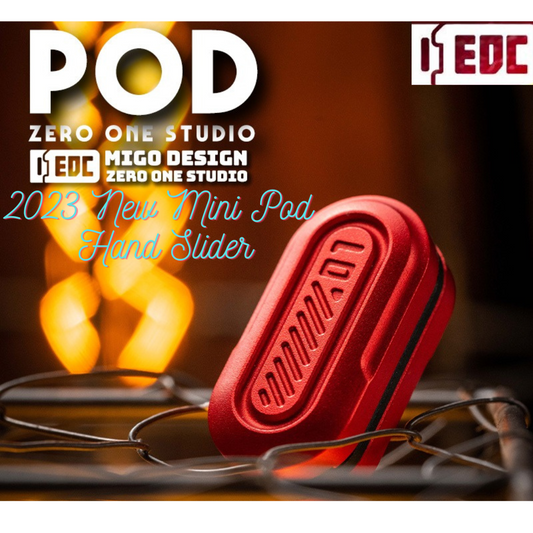 NEW Zero One Mini Pod Aluminum Hand Slider | New 01 Mini Pod PEI Hand Push Slider | New Zero One EDC Hand Slider for Collection & Gift