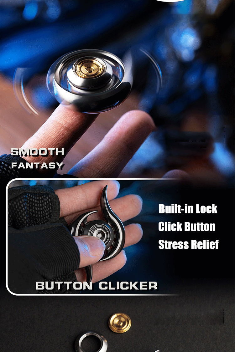 Magic Eyes Metal Hand Spinner Clicker | Magic Eyes Hand Spinner Clicker| Magic Eyes EDC Hand Fidget Spinner Clicker for Gift and Collection.