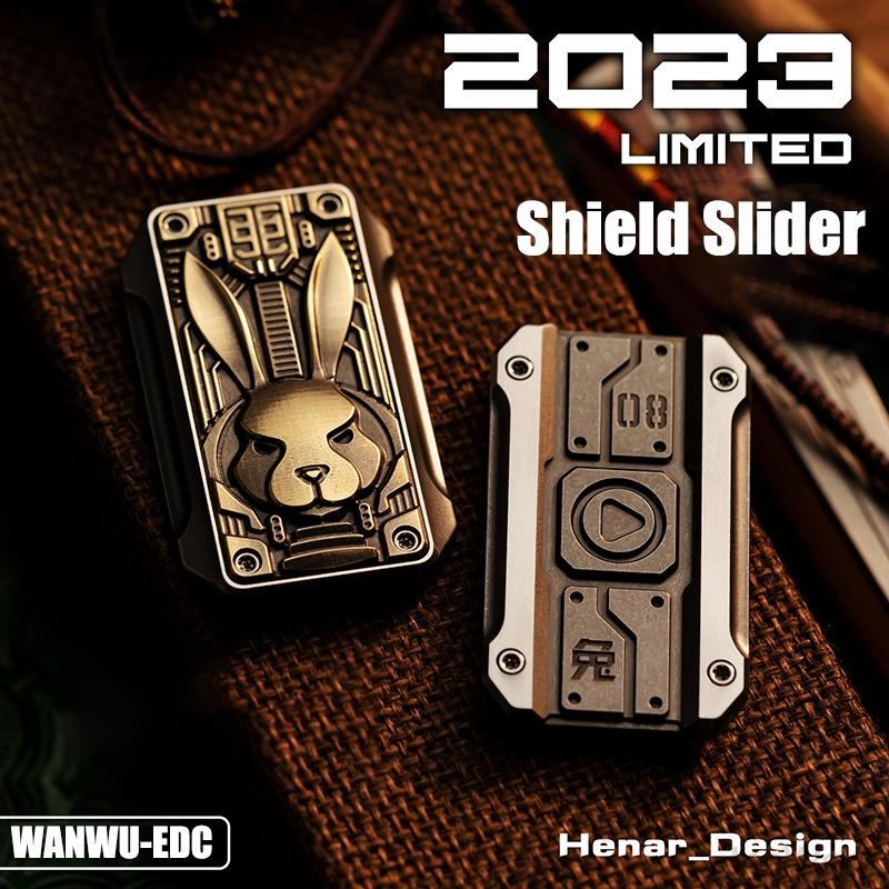 2023 WANWU LIMIT Edition Year of Rabbit Hand Push Slider | WANWU Special Limit Edition Metal Hand Push Fidget | New Limit Edition Wanwu Edc Hand Push Slider for Collection