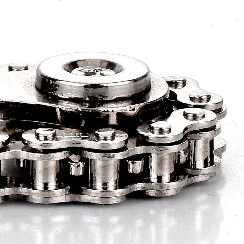 New Metal Mini Gyro Chain Sprockets | New Metal Pocket Flywheel Toy Gear Chain Spinner for Collection and Gift