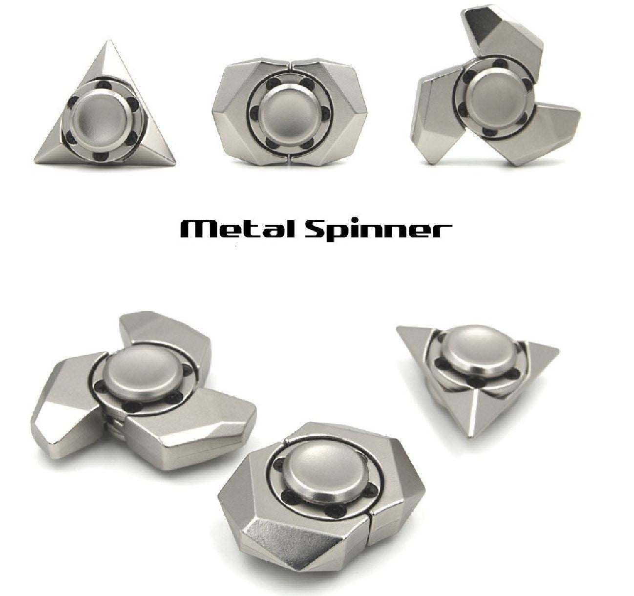 DIY Free Assembly Metal Hand Spinner | Zinc Alloy Tri-Form Spinner | Anti Stress Fidget Spinner for Gift & Collection