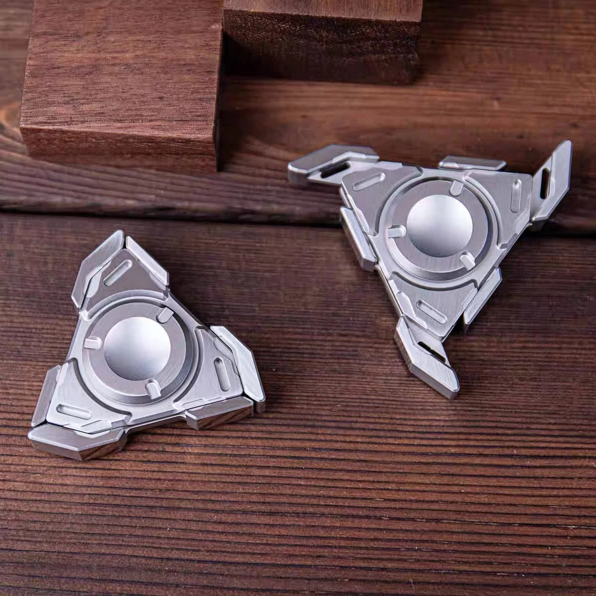 Stainless Steel Trefoil Folded Hand Fidget Spinner | Metal Three Leaf Unfold Hand Spinner | EDC Trefoil Hand Spinner for Gift & Collection