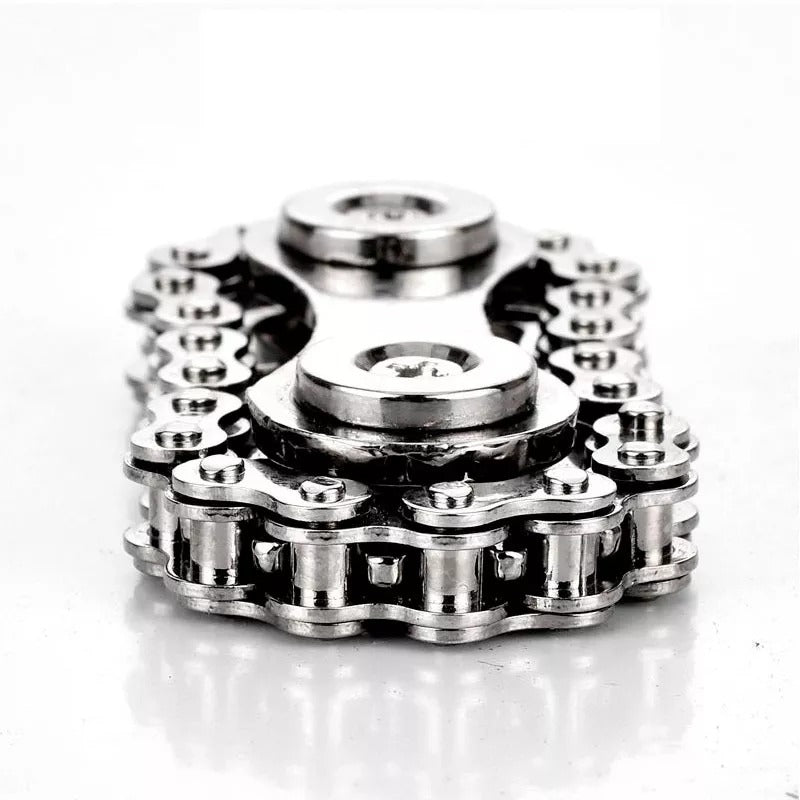 New Metal Mini Gyro Chain Sprockets | New Metal Pocket Flywheel Toy Gear Chain Spinner for Collection and Gift