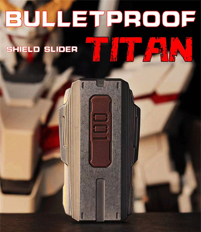 WANWU Bulletproof TITAN Shield Hand Magnetic Slider | EDC Bulletproof Titan Hand Push Slider | Wanwu Magnetic Hand Push Slider for Gift & Collection