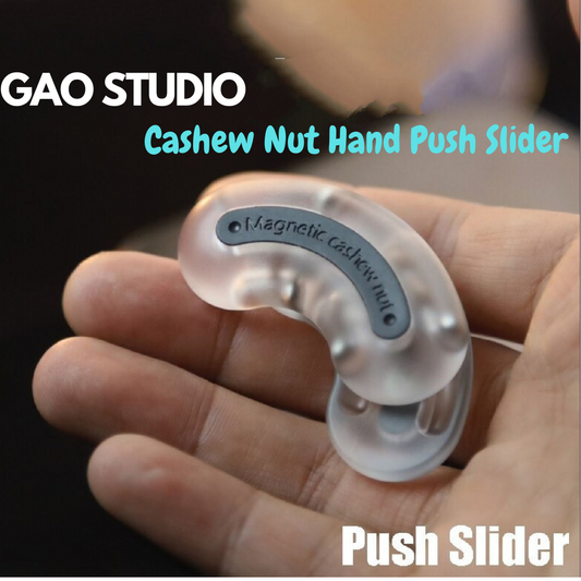 Gao Studio Cashew Nut Hand Push Slider | Gao Studio PC Cashsew Nut Hand Slider |Gao EDC PC Cashew Nut Hand Push Slider for Gift & Collection