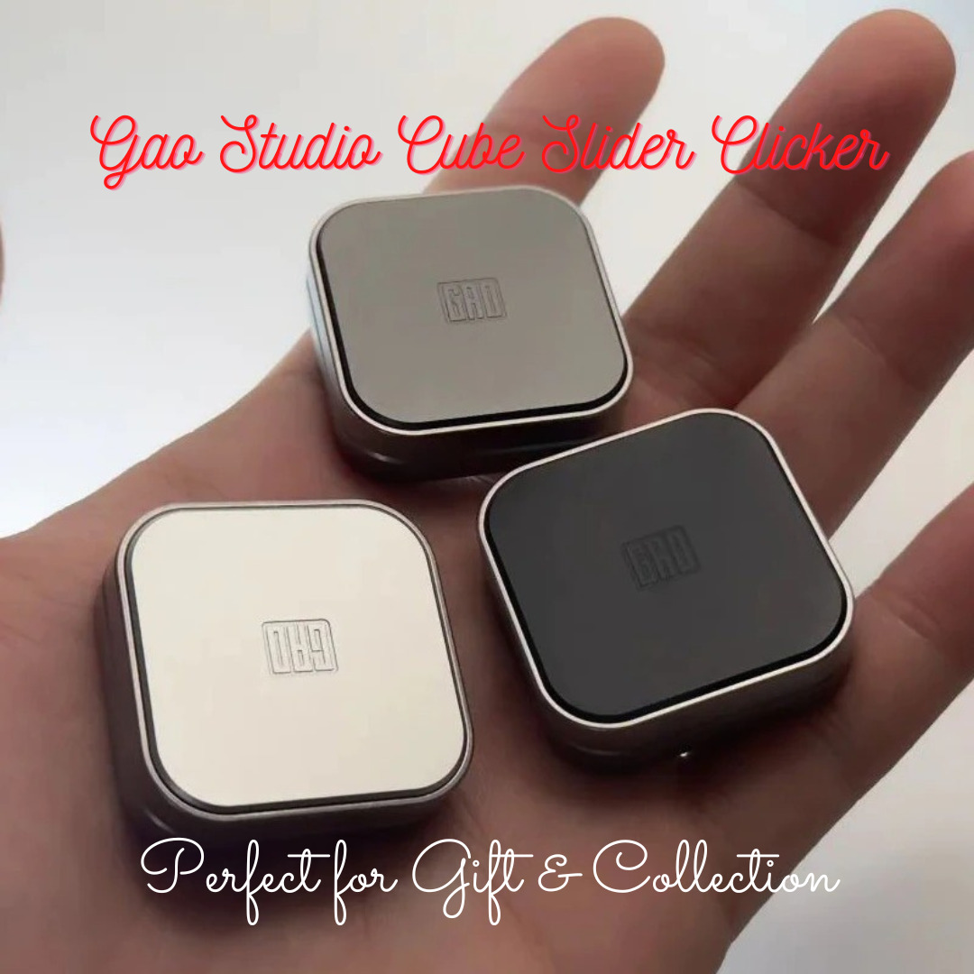 New Gao Studio Cube Hand Push Slider Clicker | Gao Studio Cube Hand Slider | Gao EDC Hand Push Slider