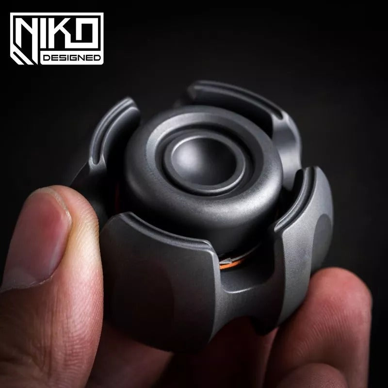 Lautie Noiz Metal Hand Spinner | Lautie Noise Stainless Steel Fidget Spinner | Noise EDC Titanium Hand Spinner for Gift & Collection