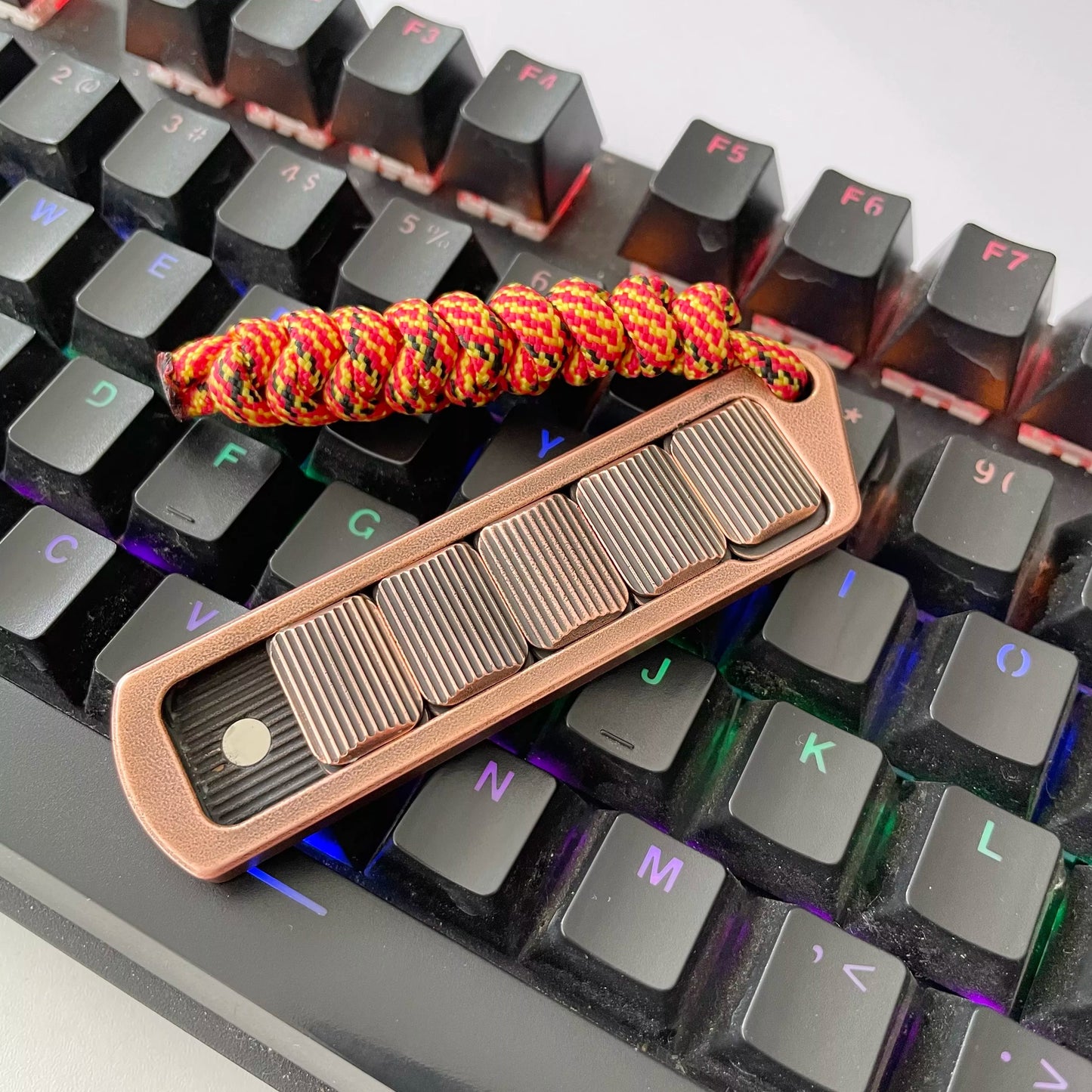 Portable Metal Push Haptic Sound Slider | Mini Hand Metal Push Slider | Portable Metal Hand Haptic Feel Push Slider for Gift and Collection