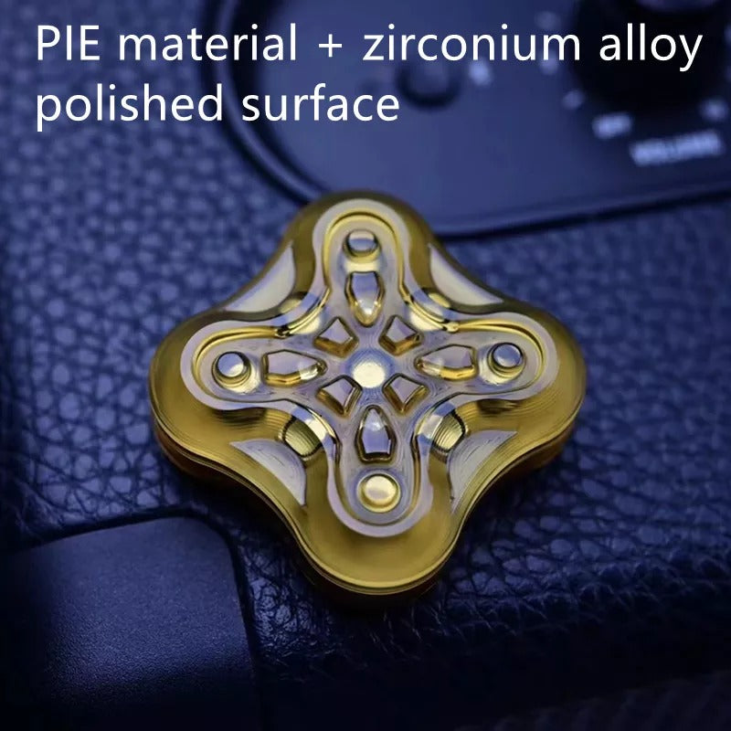 Mini Stylist Aztec Stainless Steel Square Hand Magnetic Push Slider | Aztec High Quality Metal Hand Push Slider |EDC Magnetic Hand Push Slider for Gift and Collection