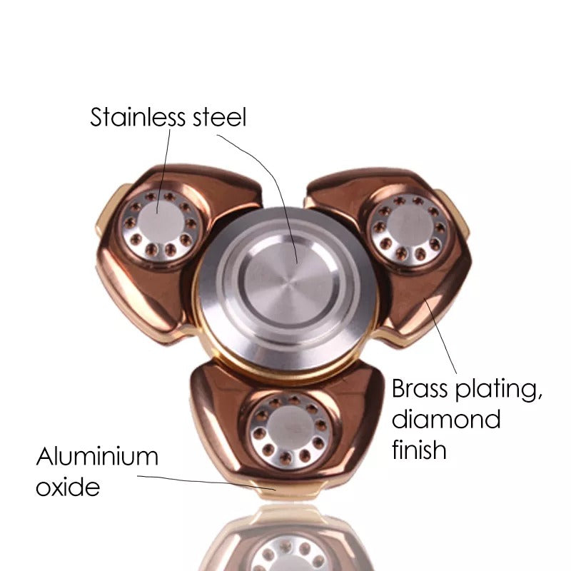 High Quality Metal Hand Spinner | EDC Anti-stress Hand Gyro Spinner | Gyro Metal Spinner for Autism and ADHD| for Gift and Collection