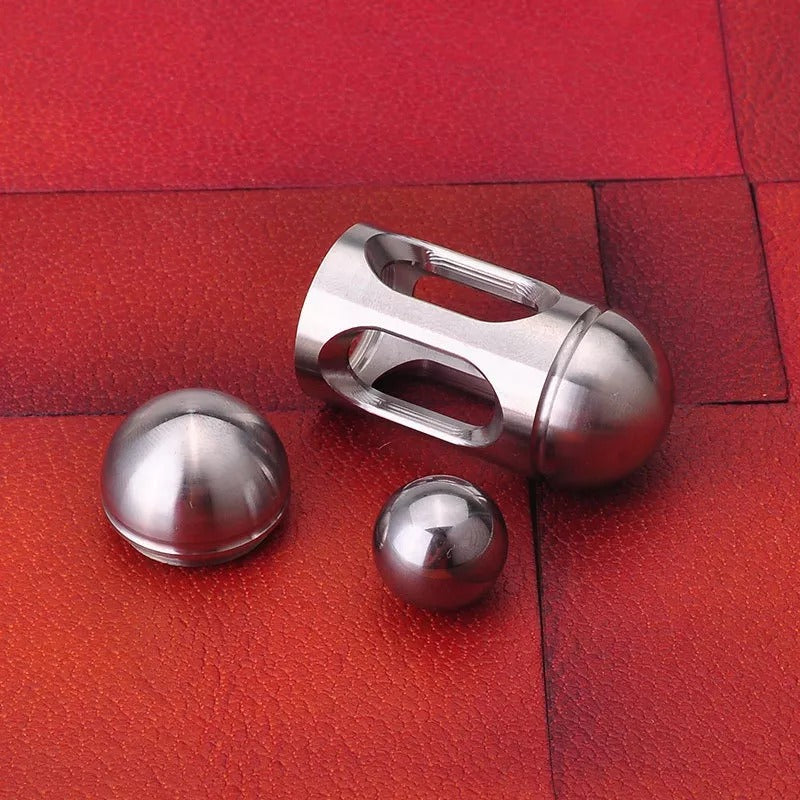 Mini Cylindrical Stainless Steel Hand Spinner | Metal Small Anti Stress Hand Fidget Spinner | EDC Metal Hand Fidget for Gift and Collection