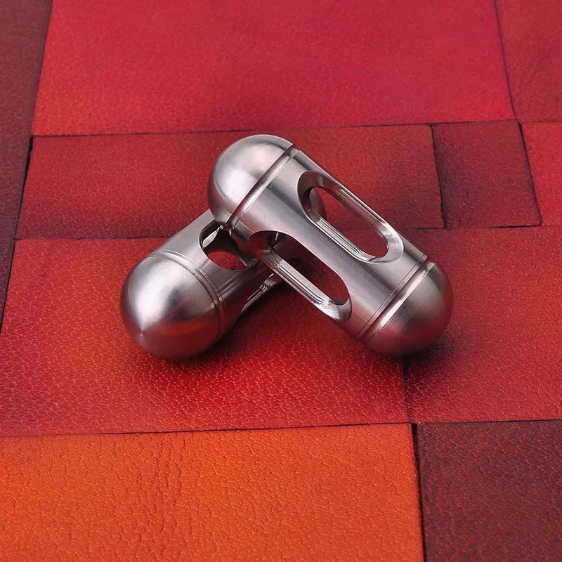 Mini Cylindrical Stainless Steel Hand Spinner | Metal Small Anti Stress Hand Fidget Spinner | EDC Metal Hand Fidget for Gift and Collection
