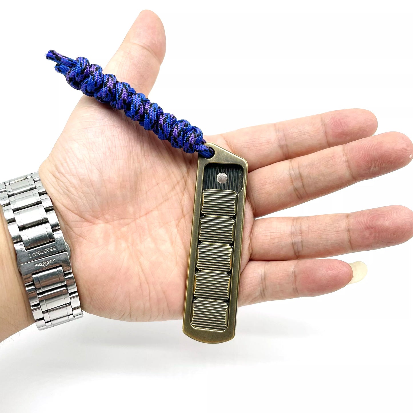 Portable Metal Push Haptic Sound Slider | Mini Hand Metal Push Slider | Portable Metal Hand Haptic Feel Push Slider for Gift and Collection