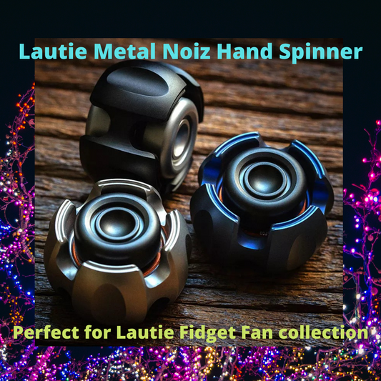 Lautie Noiz Metal Hand Spinner | Lautie Noise Stainless Steel Fidget Spinner | Noise EDC Titanium Hand Spinner for Gift & Collection