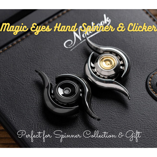 Magic Eyes Metal Hand Spinner Clicker | Magic Eyes Hand Spinner Clicker| Magic Eyes EDC Hand Fidget Spinner Clicker for Gift and Collection.