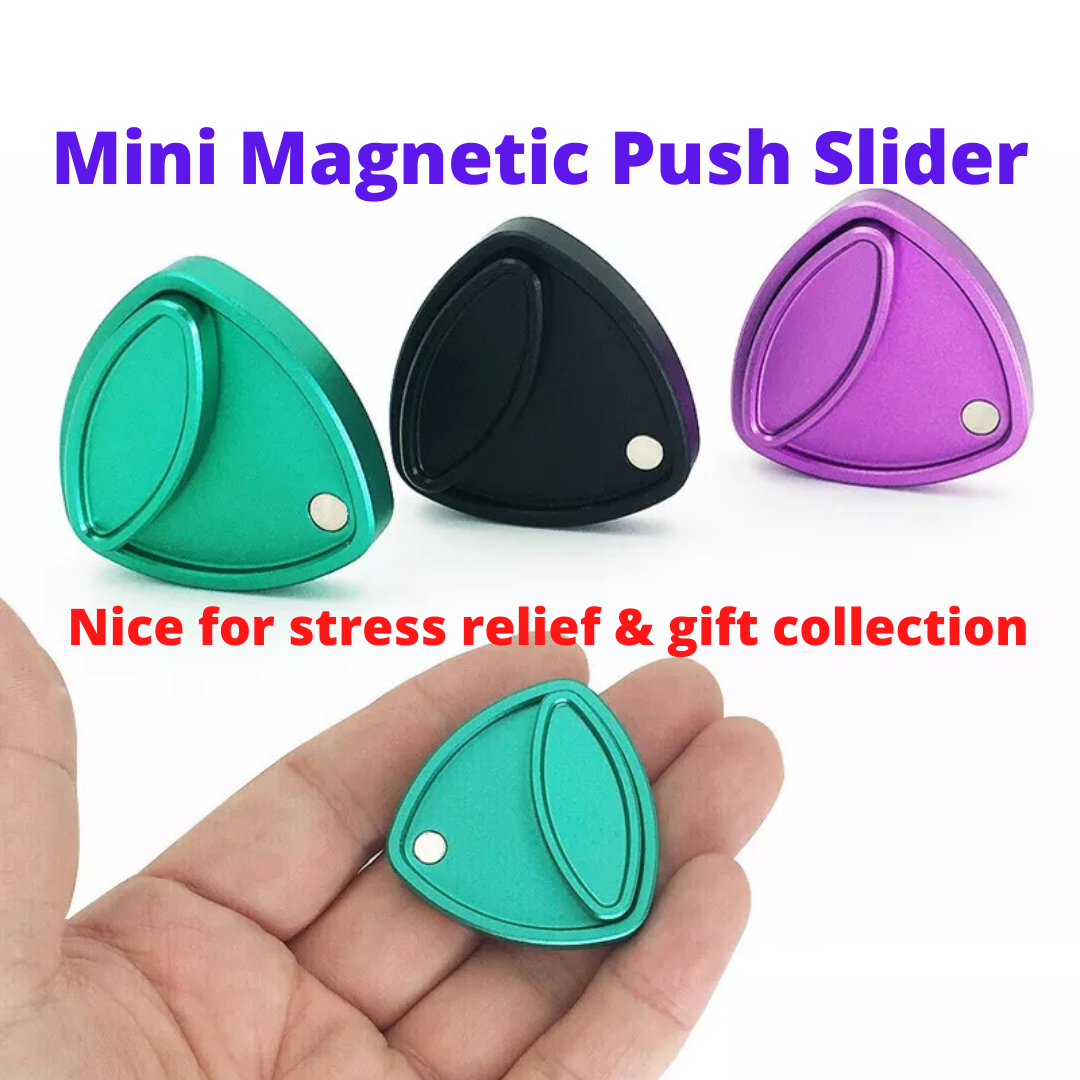 Mini Aluminum Magnetic Push Slider | Mini EDC Magnetic Hand Slider | M ...