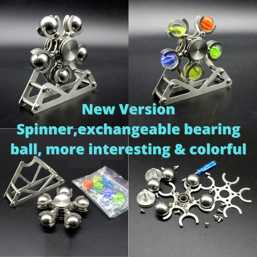 New Hot Fidget Desktop Rotation Spinner | New Desktop Rotation Flywheel Gyro Spinner for Gift and Collection