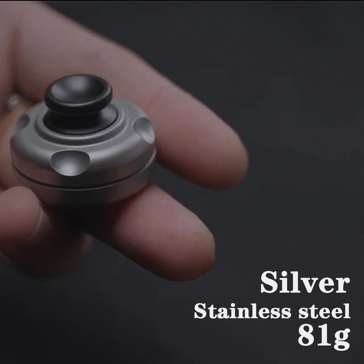 Gao Studio Mini Stainless Steel Gyroscope Levitation Fidget Spinner | Gao Studio Mini EDC Hand Gyroscope Spinner | Mini Metal Gyro Spinner for Gift and collection