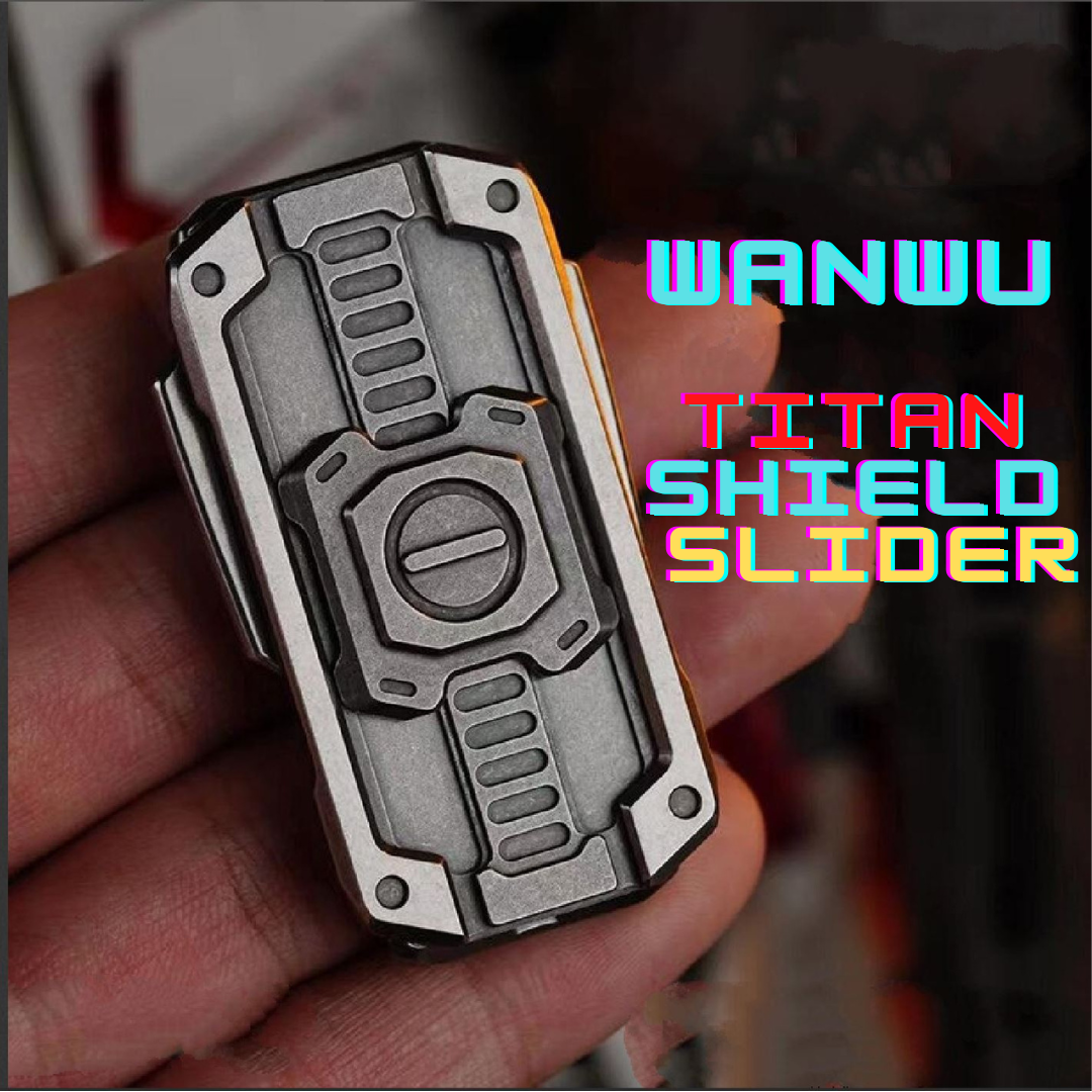 WANWU Bulletproof TITAN Shield Hand Magnetic Slider | EDC Bulletproof Titan Hand Push Slider | Wanwu Magnetic Hand Push Slider for Gift & Collection