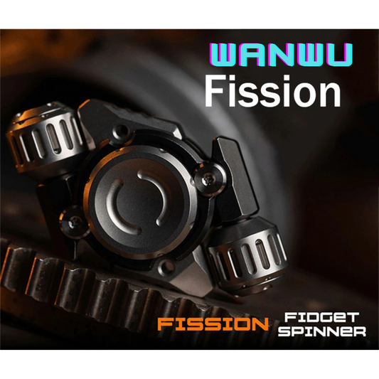 WANWU Fission Stainless Steel Hand Fidget Spinner | WANWU EDC Fission Hand Gyro Fidget Spinner | Metal Fission Gyro Hand Spinner for Gift & Collection