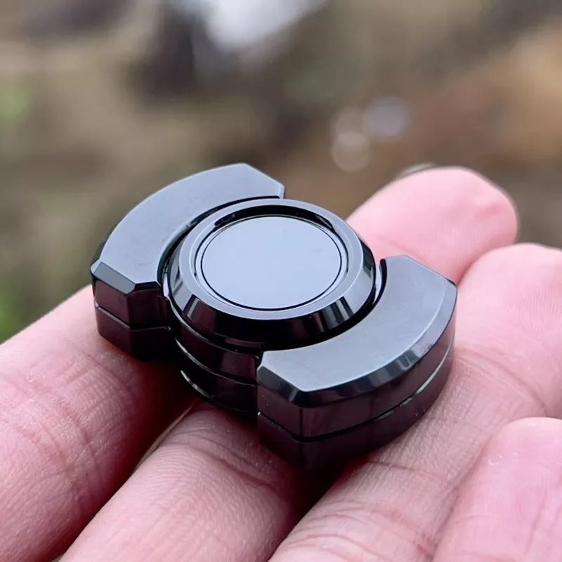 New Mini 3 in 1 Hand Fidget Spinner| Mini Three Way Slider Spinner Clicker | Mini EDC Magnetic Hand Slider for Collection & Gift