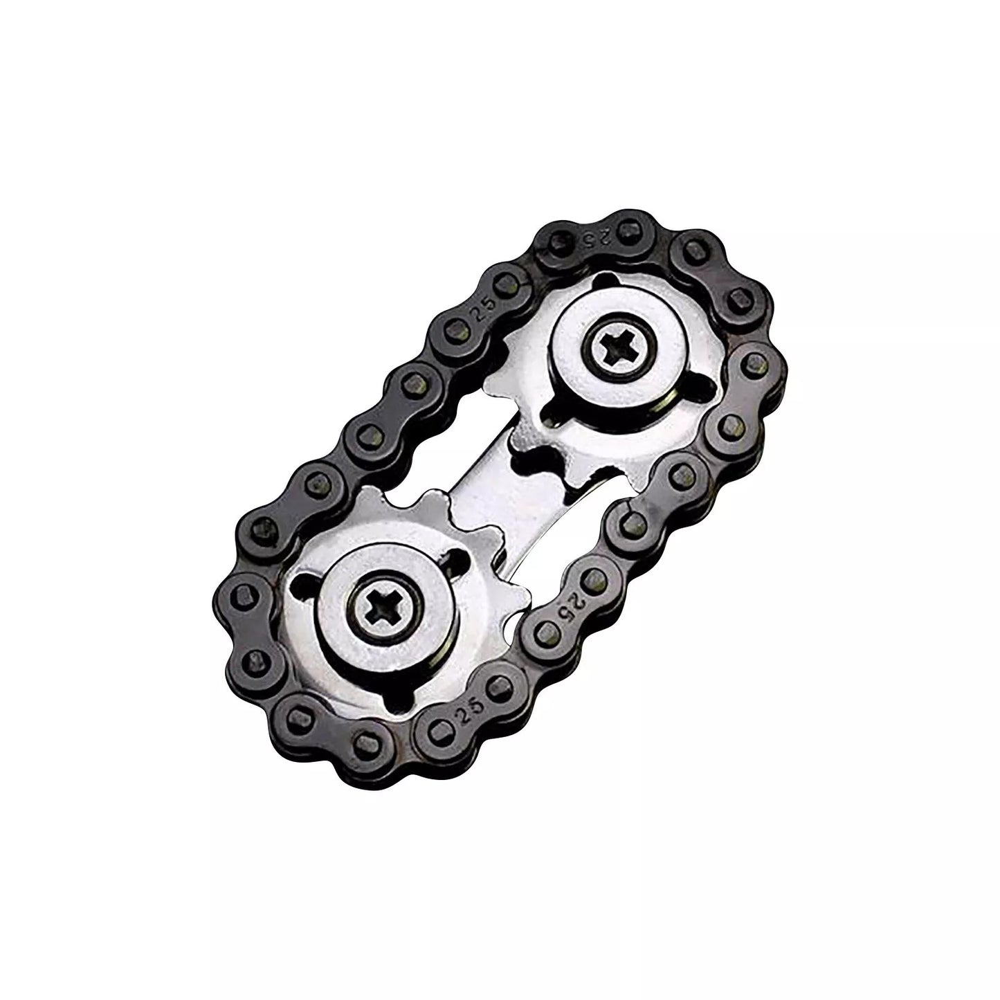 New Metal Mini Gyro Chain Sprockets | New Metal Pocket Flywheel Toy Gear Chain Spinner for Collection and Gift