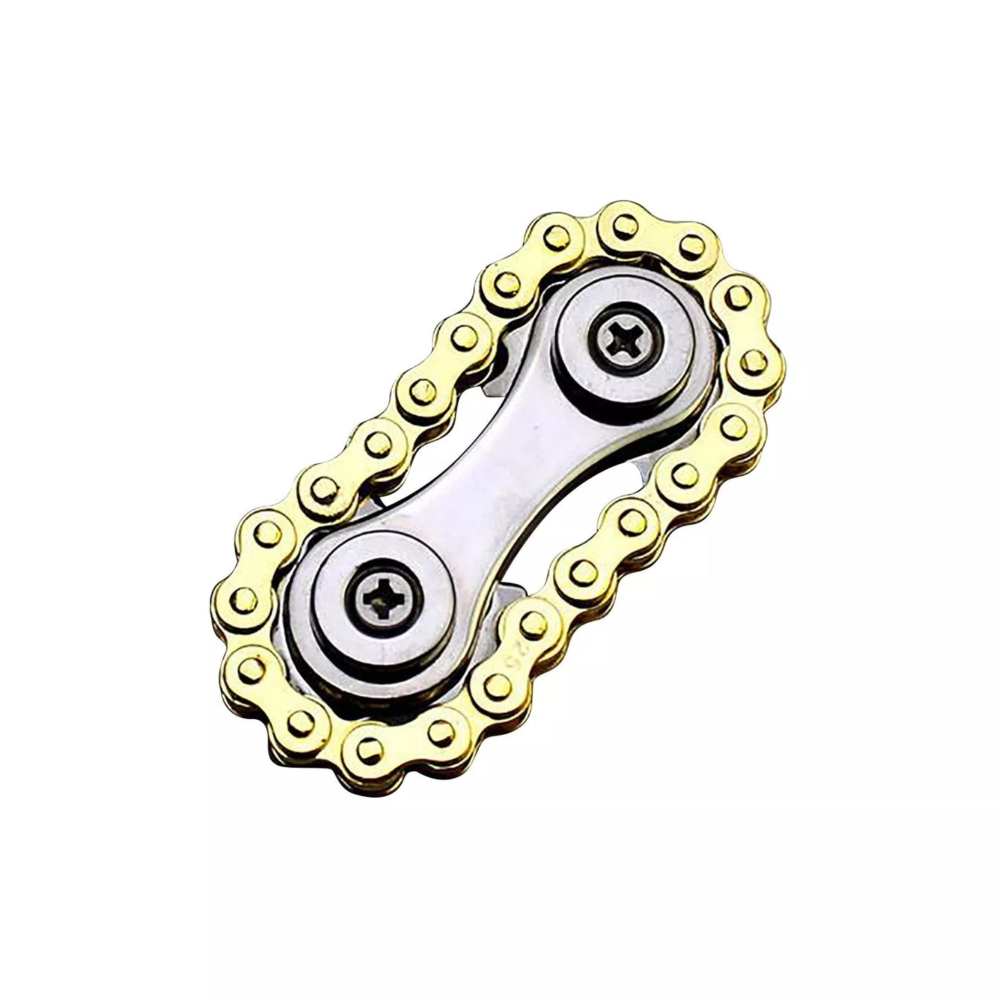 New Metal Mini Gyro Chain Sprockets | New Metal Pocket Flywheel Toy Gear Chain Spinner for Collection and Gift