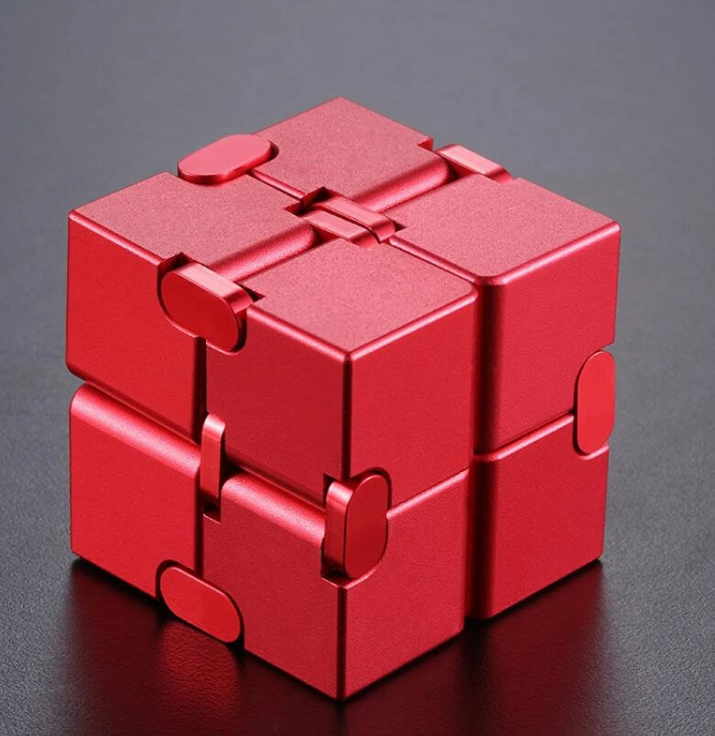 Premium Metal Infinity Cube Fidget Spinner /Aluminum Infinity Cube Spinner for Gift and Collection