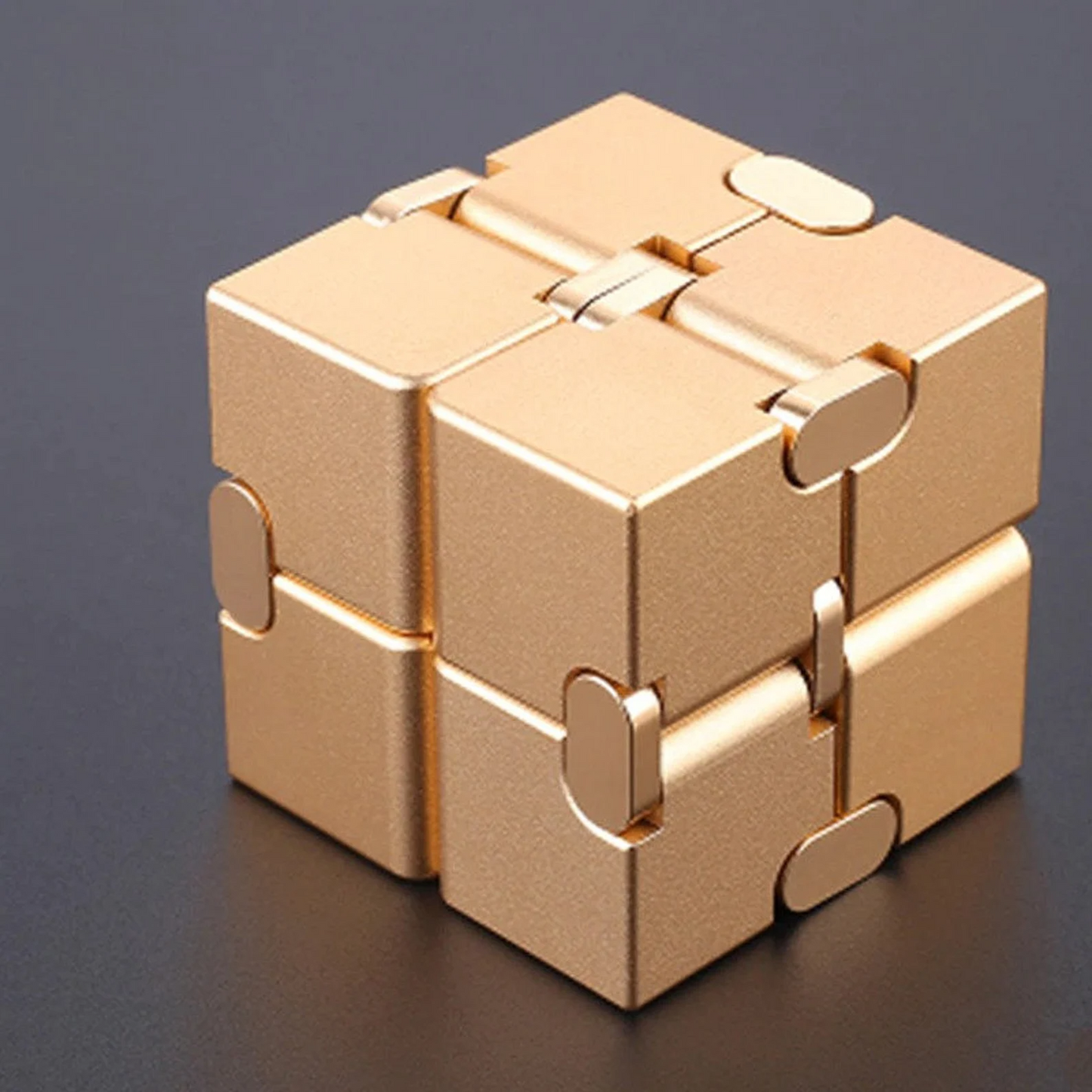 Premium Metal Infinity Cube Fidget Spinner /Aluminum Infinity Cube Spinner for Gift and Collection