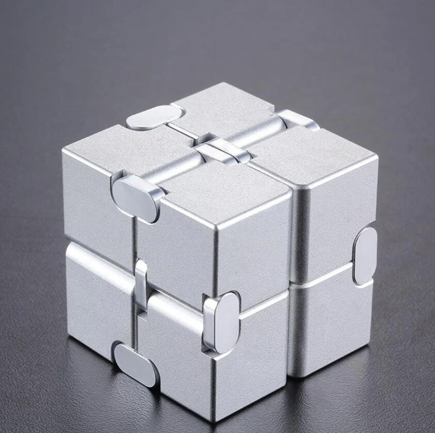 Premium Metal Infinity Cube Fidget Spinner /Aluminum Infinity Cube Spinner for Gift and Collection