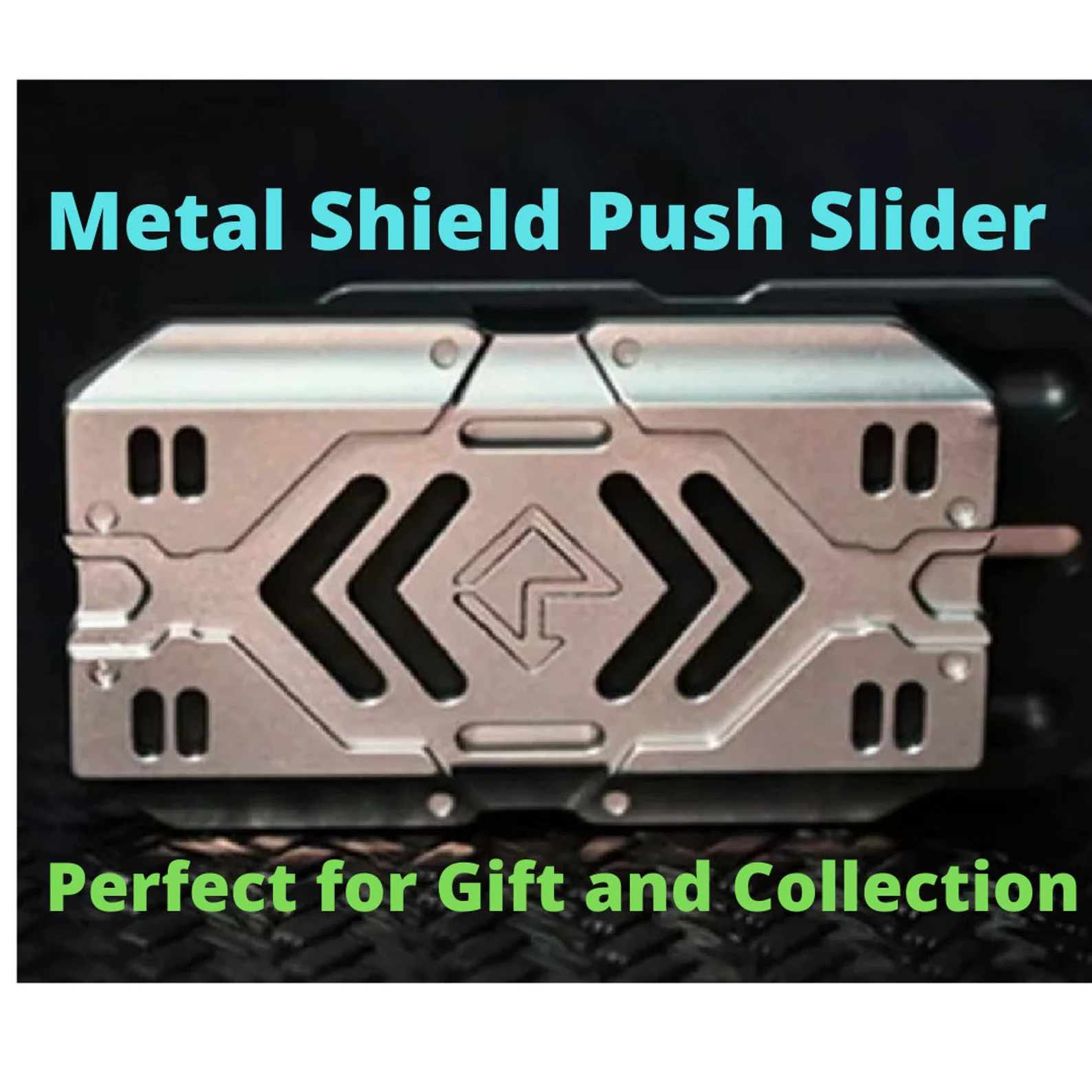 Metal Shield Brand Hand Push Slider Spinner | Stainless Steel Push Cli ...