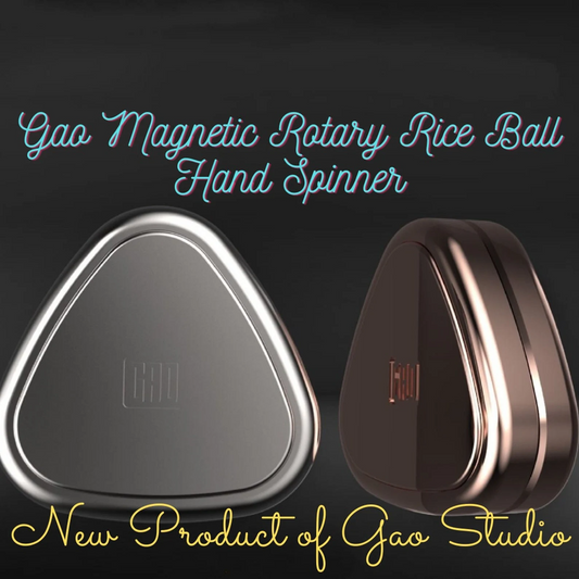 New Gao Studio Rice Ball Rotary Hand Haptic Spinner | Gao EDC Rice Ball Hand Push Pull Slider | Gao Haptic feel Hand Spinner for Gift