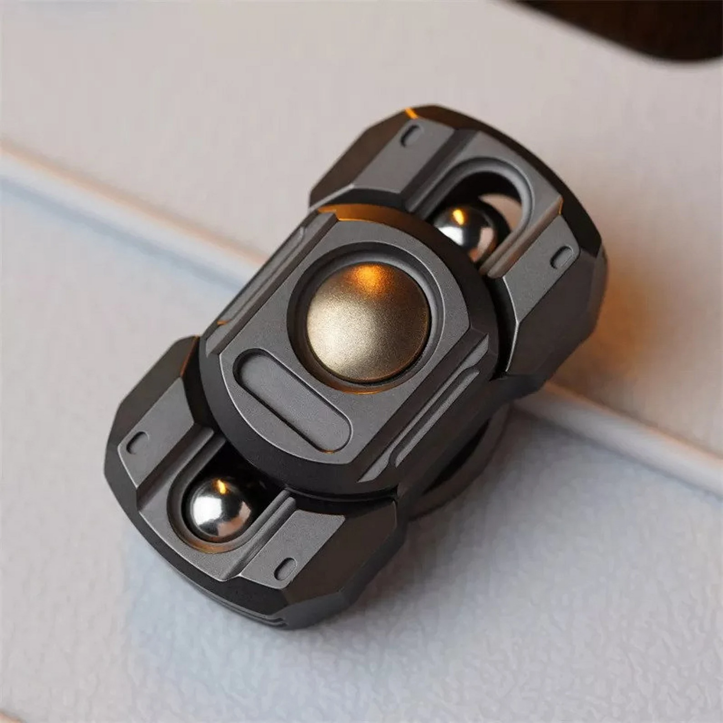 Mini Robot Stainless Steel Hand Button Fidget Spinner | Mini EDC Robot Hand Button Spinner |Mini EDC Steel Ball Button Hand Spinner for Gift