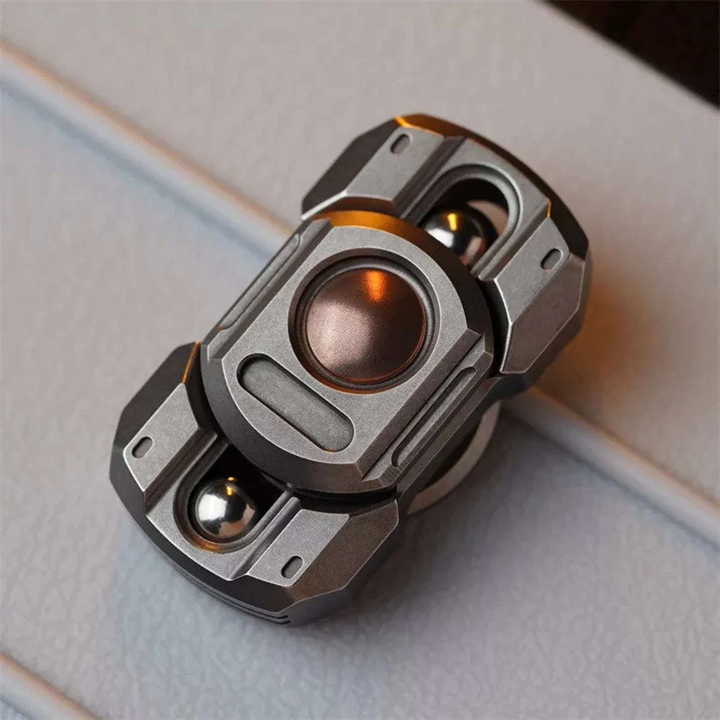 Mini Robot Stainless Steel Hand Button Fidget Spinner | Mini EDC Robot Hand Button Spinner |Mini EDC Steel Ball Button Hand Spinner for Gift